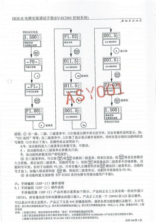 日立HGEII电梯调试手册