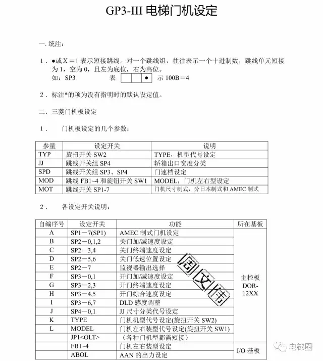 三菱电梯GPS-III调试资料