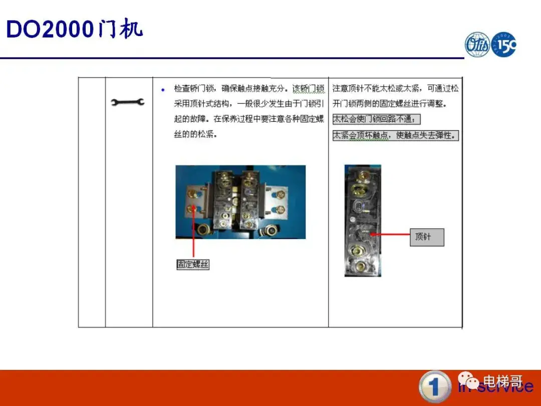 电梯门系统的保养资料