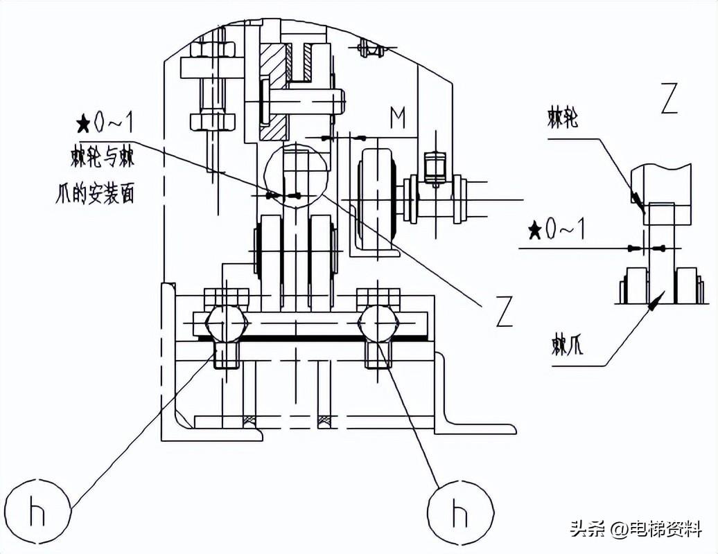 日立扶梯附加制动器（ABS）调整