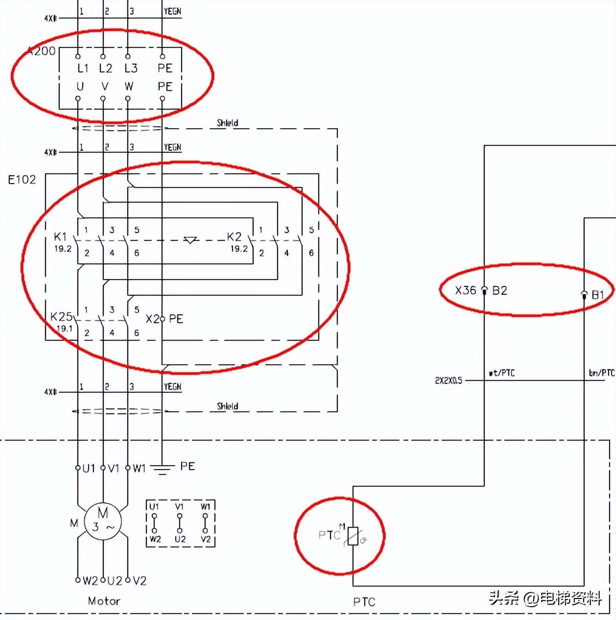 通力扶梯基础电气知识扶梯图纸绘制规则