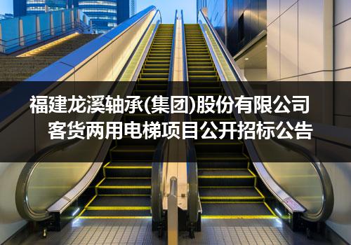 福建龙溪轴承(集团)股份有限公司客货两用电梯项目公开招标公告
