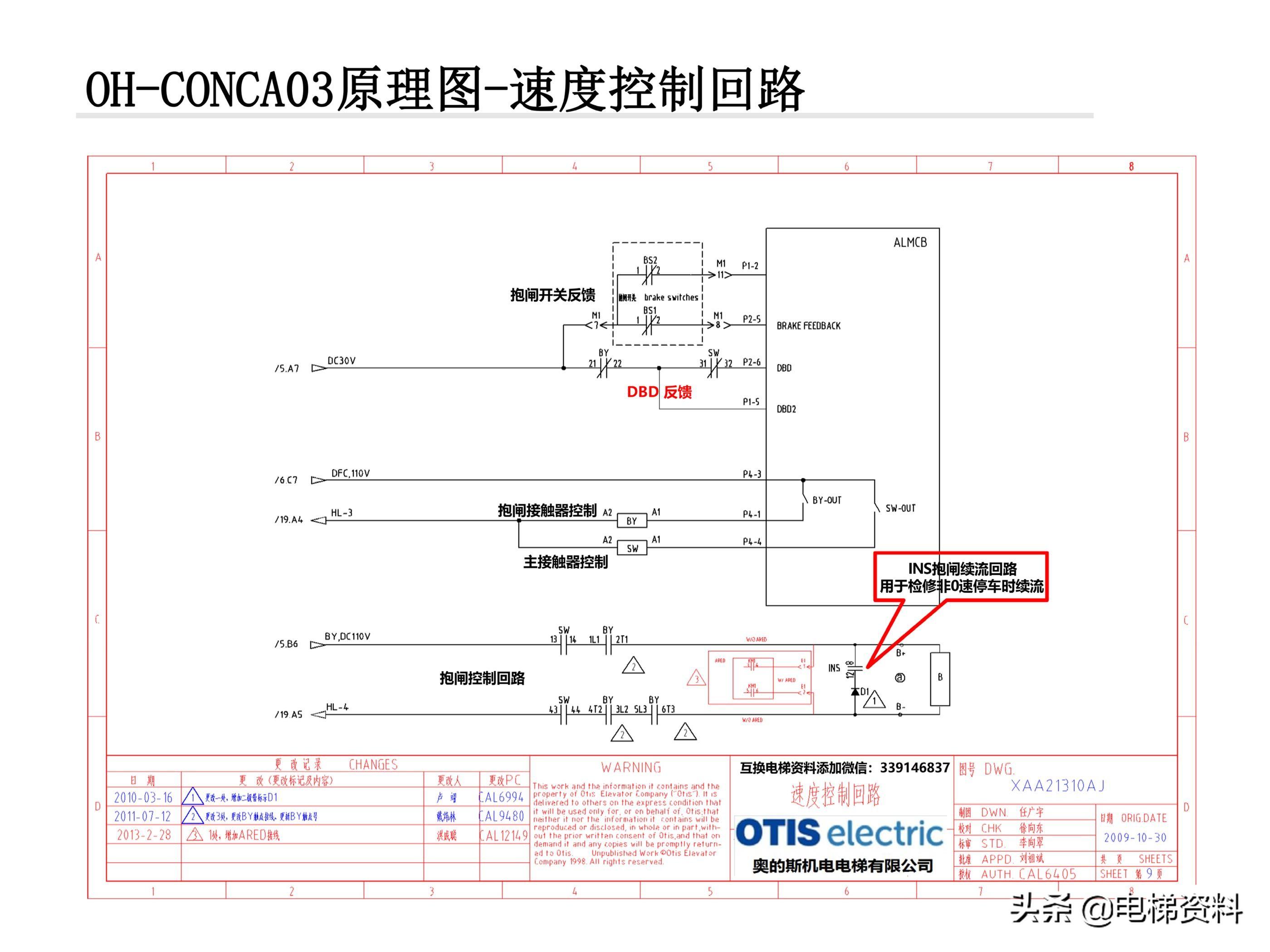 奥的斯电梯OH-CONCA03原理图讲解-XAA21310AJ