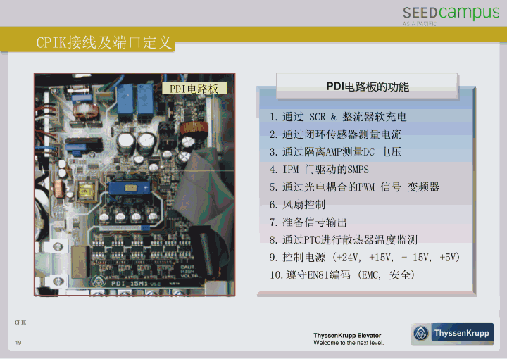 蒂森CPIK变频器培训