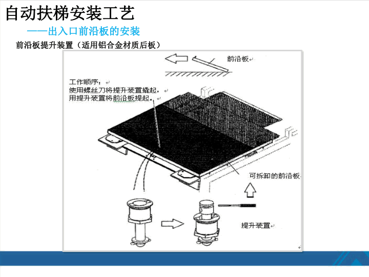 西奥扶梯安装工艺培训