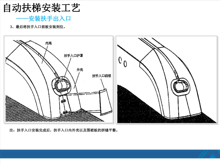 西奥扶梯安装工艺培训