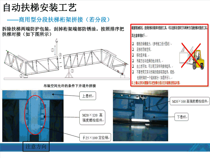 西奥扶梯安装工艺培训