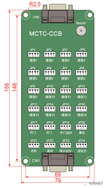 默纳克轿内通讯板说明