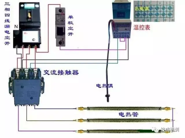 接线图大全：包含各种开关、接触器、断路器、热电偶、电能表...