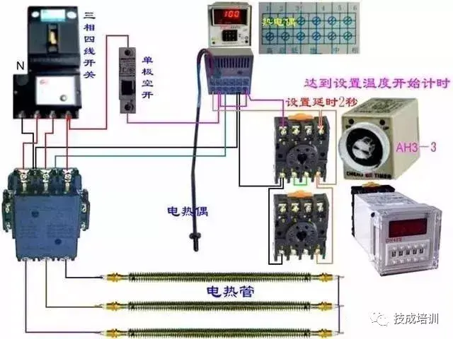 接线图大全：包含各种开关、接触器、断路器、热电偶、电能表...