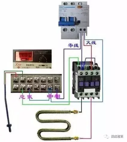 接线图大全：包含各种开关、接触器、断路器、热电偶、电能表...