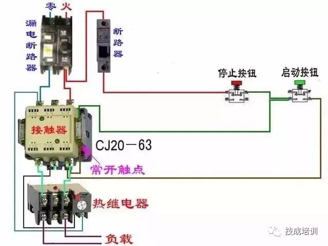 接线图大全：包含各种开关、接触器、断路器、热电偶、电能表...