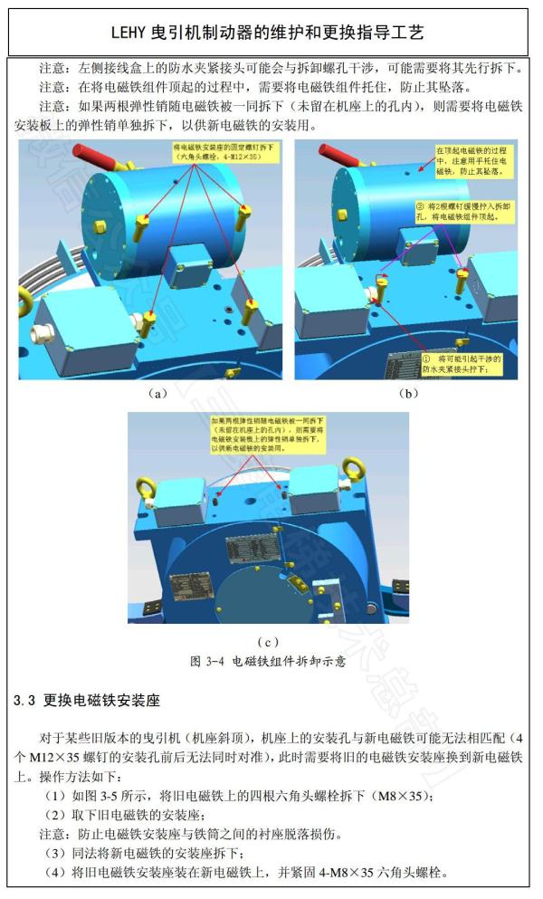 三菱LEHY曳引机制动器维护更换工艺