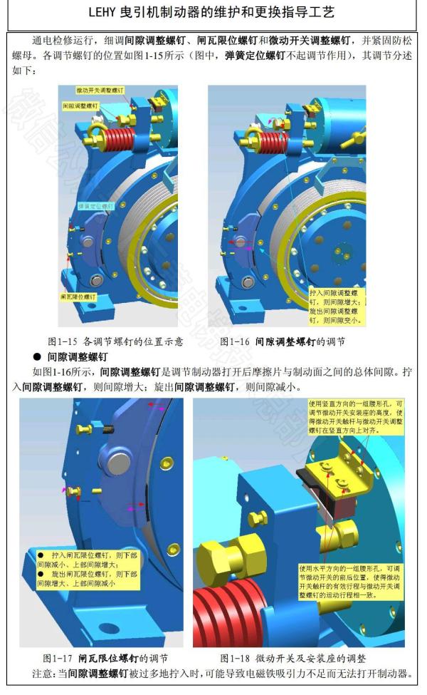 三菱LEHY曳引机制动器维护更换工艺