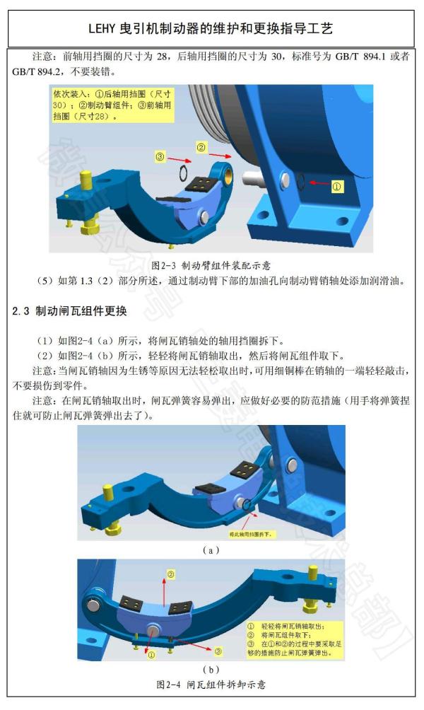 三菱LEHY曳引机制动器维护更换工艺