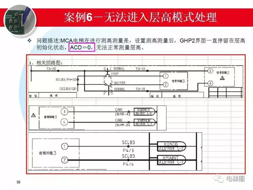 日立电梯MCA故障分析