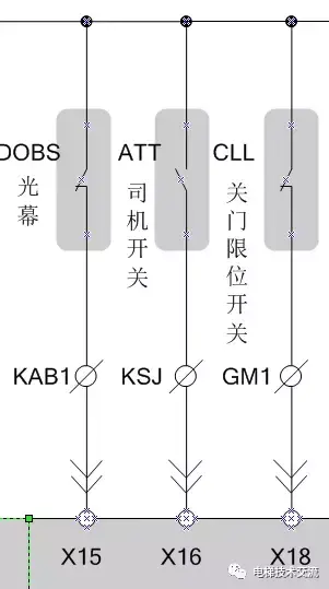 默纳克系统电梯工作原理说明（一）结合电路图详细分析