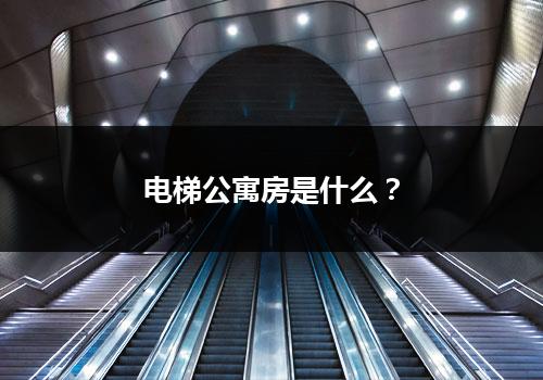 电梯公寓房是什么？