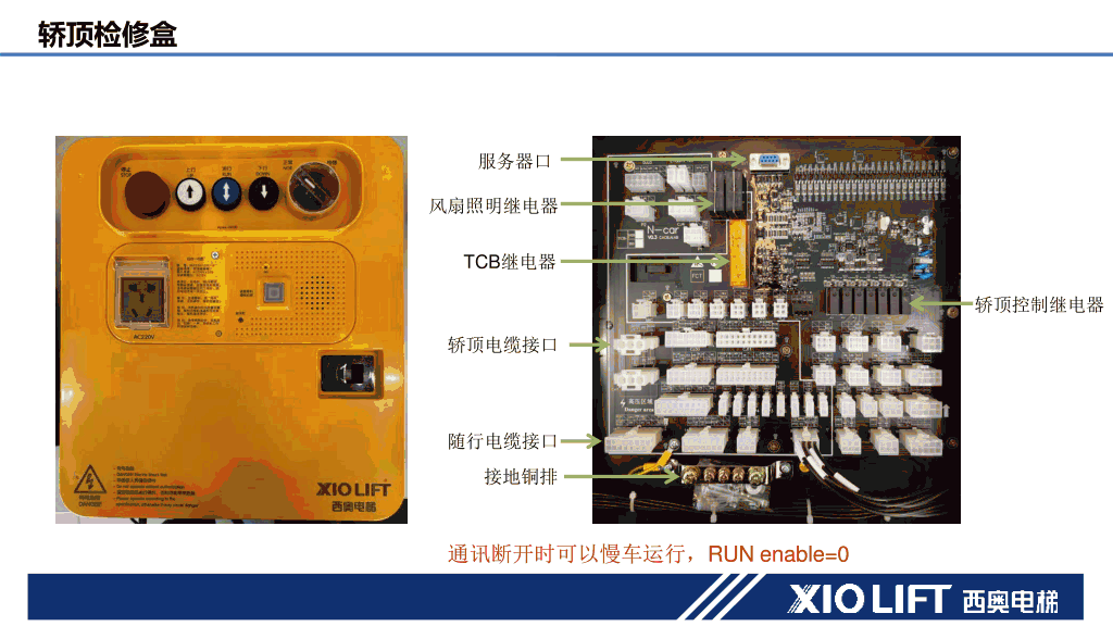 西奥电梯XO-CONA842控制系统培训