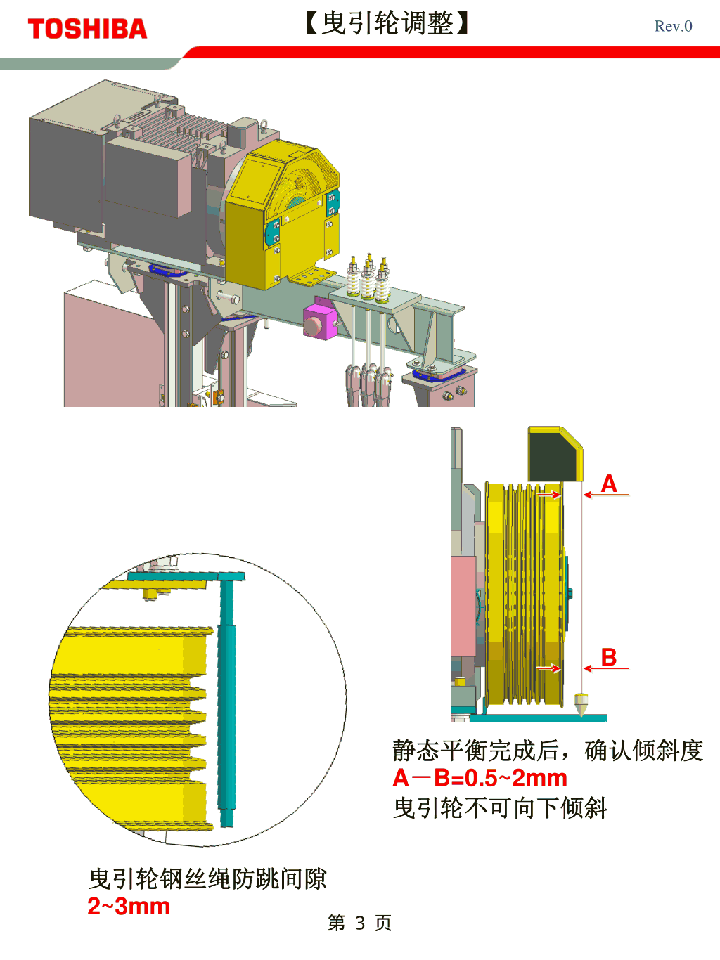 东芝CV600电梯安装基准