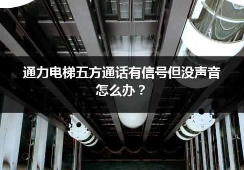 通力电梯五方通话有信号但没声音怎么办？